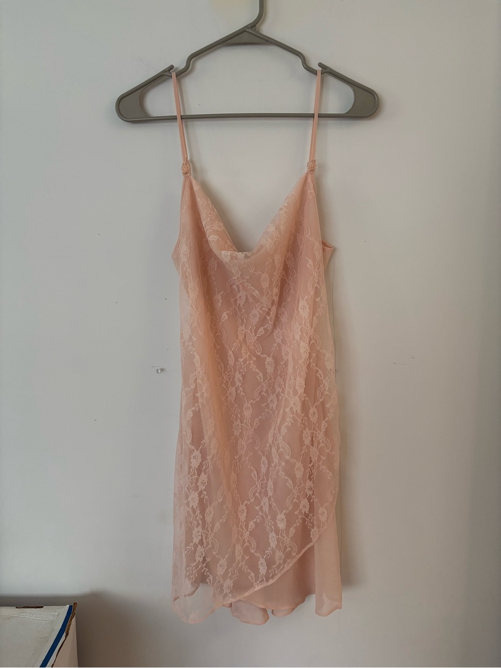 vintage y2k 2000s ballet pink lace rosette detail lace v neck slip mini dress🩰